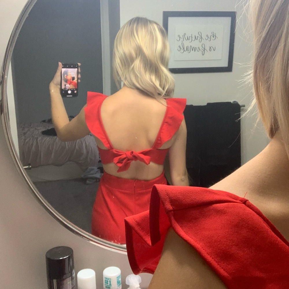 Red Jumpsuit - Picture 2 of 2